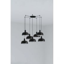 Tatawin M Hängelampe 7 Lichter Schwarz 20340-120-7l