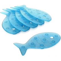 Plasticos tatay Pastilles antidérapantes bleu pour baignoire / douche, Fish
