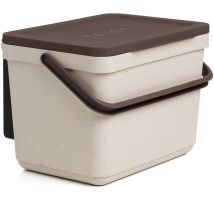 Tatay Pattumiera Per Umido 6l Compostiera Da Cucina Smart Con Supporto E Viti Incluse Design Compatto E Funzionale Materiale 100% Riciclato 
