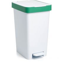Tatay Pattumiera Smart, 25L di Capacita, Pedale Retrattile, Polipropilene, senza bpa, Sacco della Spazzatura da 30 litri, Verde Riciclaggio, Misure