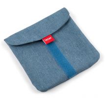 Tatay Porta Merenda per Bambini Riutilizzabile, Ideale per Porta Panino o Snack, Adattabile, Facile da pulire, Senza bpa, Personalizzabile. Denim