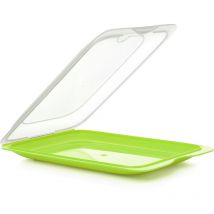 Tatay Set di 3 unità di Contenitori Alimentari per Salumi Fresh, Polypropylene, Lime, 17 x 3,2 x 25,2 cm