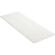 Tatay Tappetino Antiscivolo da Doccia o Vasca, Gomma sbs - tp con 126 ventose, Rettangolare, Design a Diamante, Bianco. Dimensione 97 x 36 cm
