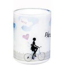 Tatkraft Paris Mademoiselle Zahnbürstenbecher Mehrfarbig 7x10 Cm