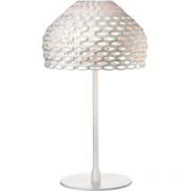 Tatou t1 tischlampe e27 sockel aus polycarbonat und stahlfarbe weiß f7761009