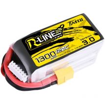 Tattu Batteria ricaricabile LiPo 22.2 V 1300 mAh Numero di celle: 6 120 C Softcase XT60