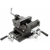 Helloshop26 - tau de fraisage 2 axes 150 mm perceuse à tarauder table croisé établi machine