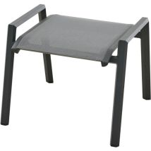 Siena Garden - Tauro Hocker, Matt Anthrazit Alu,textilbezug Royal-grey