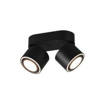 Taurus Faretto moderno da soffitto Twin a 2 luci Nero Opaco 3000K - Trio