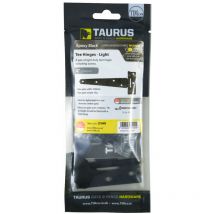 Taurus - Light Tee Hinge Pair 250mm (10) Epoxy Black - Pre-Packed (Pair)