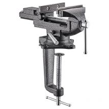 Largeur de Mâchoire 85mm Étaux d'Établi Teeno tau avec Base Pivotante à 360 Degrés, Matériau en acier moulé,Puissance De Serrage 800Kg,Il est