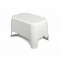 Toomax - Tavolino basso contenitore porta bibite in resina da esterno 59x39x36h cm Petra - Bianco