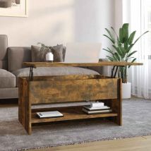 Furniture Limited - Tavolino da Salotto Rovere Fumo 80x50x40 cm