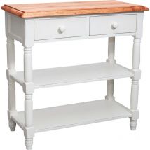 Biscottini - Consolle ingresso legno 80x80x38 cm Made in Italy Mobile ingresso corridoio Consolle legno tiglio Consolle ingresso shabby chic