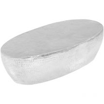 Furniture Limited - Tavolino da Salotto 100x50x28cm Argento in