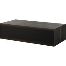 Tavolino da salotto in legno di quercia 152x79x40 laccato marrone scuro BEAMS 75