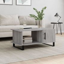 Tavolino da Salotto Grigio Sonoma 90x50x40 cm Legno Multistrato vidaXL - Grigio