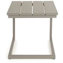 Tavolino design da esterno Share in alluminio ecrù