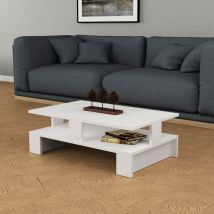 Decortie - tavolino mod. mansu cm 80X50 h. 27,5 bianco