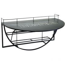 Webmarketpoint - Tavolino in metallo da muro con mensola cm70x47xh40