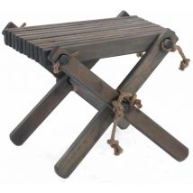 Tavolino poggiapiedi Lilly Pine Grey