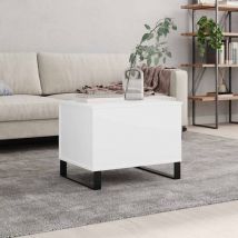 Tavolino da Salotto Bianco 60x44,5x45 cm in Legno Multistrato - Vidaxl