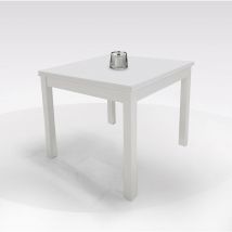 Tavolo a libro 90X90 laccato bianco