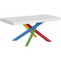 Tavolo Allungabile 120/224x90x77 cm Volantis Premium Bianco Frassino
