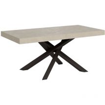 Tavolo Allungabile 180-440x90x77 cm Volantis Cashmere Telaio Antracite