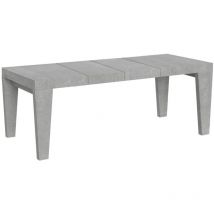 Tavolo da pranzo Allungabile - spimbo premium - Colore: Cemento - Dimensioni: 90x160/264