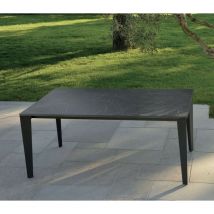 Spazio Casa - Tavolo Allungabile con Legno effetto Marmo Dimensione Tavoli: 160 x 90 + 2 allunghe 50 cm