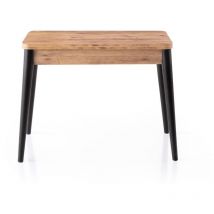 Tavolo allungabile da 100 a 120 cm, decorazione pino atlantico e nero - dolunay