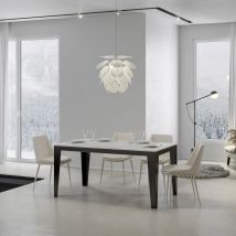 Tavolo allungabile fino a 440 cm flame Evolution 180 con piano finitura Bianco