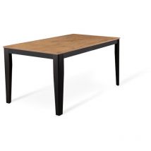 Webmarketpoint - Table extensible chêne-noir 90 cm x 156-316 cm h. 76 cm