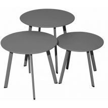 Tavolo basso massai antracite Ø40CM tavolino arredo giardino