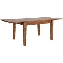 Bizzotto - Table extensible en bois style rustique 120/160/200x90 cm