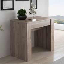 Toscohome - Tavolo consolle allungabile colore nelson oak 90x51,6 cm - Luka