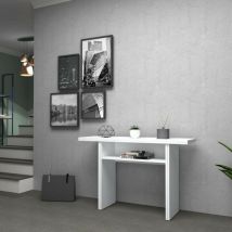Webmarketpoint - Tavolo consolle ripiegabile Bianco Larice ikebana 120x40x h76 cm