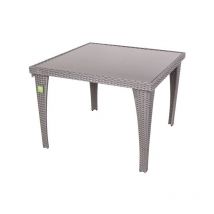 Tavolo Coveri Stee/Wiker quadrato grigio ie