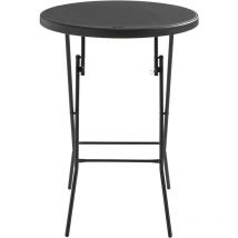 Mange-debout pieghevole nero 110x80 cm