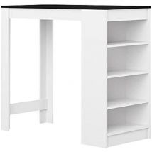 Symbiosis Aravis Tavolo da bar, bianco e nero 115x50x102,7 cm
