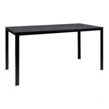 Tavolo da esterno 'california' in polipropilene e alluminio colore antracite, 160x80x75 cm