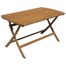 Gruppo Maruccia - Tavolo da Giardino in Legno Pieghevole Rettangolare 140x80 cm