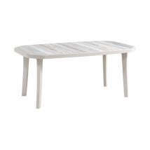 Tavolo da giardino 'miami' color lino, 165x100x72 cm Grosfillex