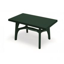 Tavolo resina rettangolareverde 140 x 80
