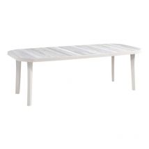 Tavolo da giardino allungabile 'miami' 165/200x100x72 cm color lino Grosfillex