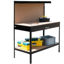 Work Home - Tavolo da Lavoro Componibile in Metallo e Legno mdf