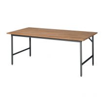 RAU - Tavolo da lavoro Jerry B2000xD1000xH800-850mm Piano di lavoro Beech Frame grigio