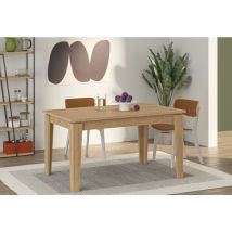 Tavolo da pranzo allungabile 140 x 80 cm rovere chiaro - Amsterdam