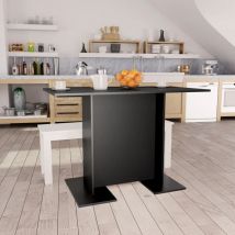 Furniture Limited - Tavolo da Pranzo Nero 110x60x75 cm in Legno
